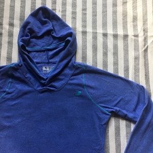 [New Balance] Blue Running Pullover Hoodie